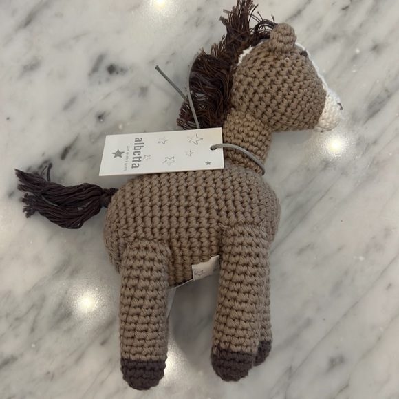 New Albetta Crocheted Horse Stuffed Animal Toy - Picture 2 of 3